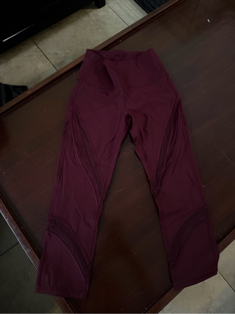 Lululemon Maroon Capri Leggings